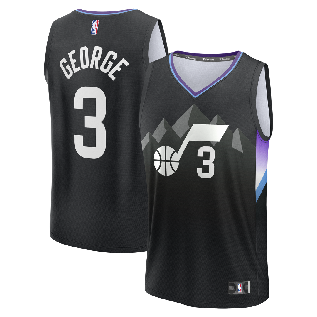 Keyonte George Utah Jazz Fanatics Fast Break Replica Jersey - Statement Edition - Black Official NBA Team Apparel Basketball Fan Gear