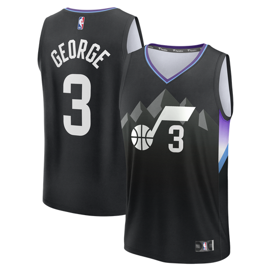 Keyonte George Utah Jazz Fanatics Fast Break Replica Jersey - Statement Edition - Black Official NBA Team Apparel Basketball Fan Gear