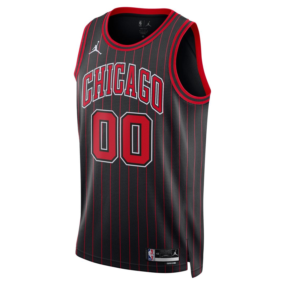 Chicago Bulls Jordan Brand Unisex Swingman Custom Jersey - Statement Edition - Black Official NBA Team Apparel Basketball Fan Gear