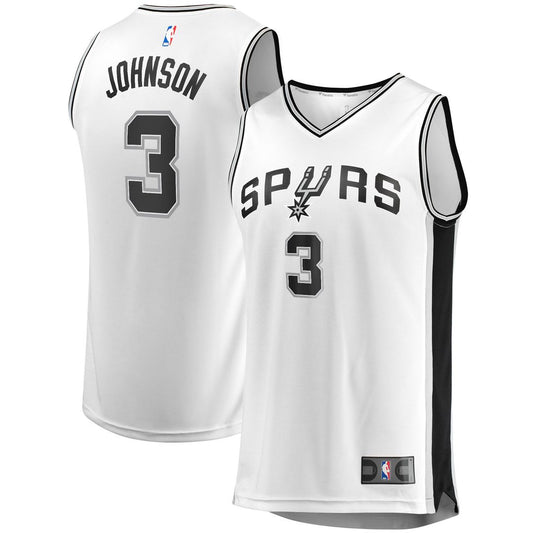 Keldon Johnson San Antonio Spurs Fanatics Fast Break Association Jersey - White Official NBA Team Apparel Basketball Fan Gear