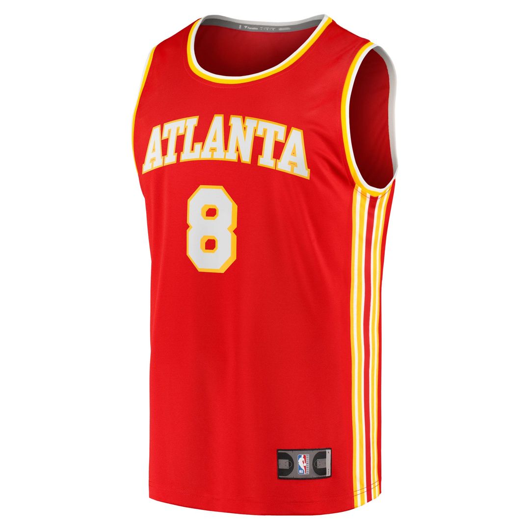 Kristaps Porziņģis Atlanta Hawks Fanatics Fast Break Replica Jersey - Red - Icon Edition Official NBA Team Apparel Basketball Fan Gear