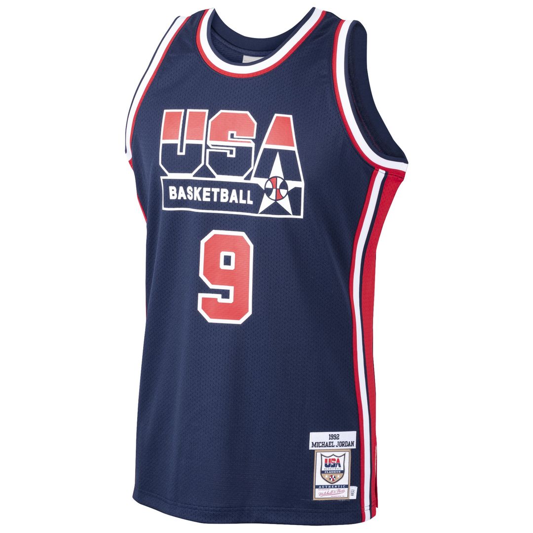 Michael Jordan USA Basketball Mitchell & Ness Home 1992 Dream Team Authentic Jersey - Navy Official NBA Team Apparel Basketball Fan Gear