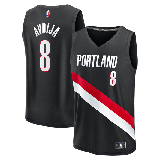 Deni Avdija Portland Trail Blazers Fanatics Fast Break Replica Jersey - Icon Edition - Black Official NBA Team Apparel Basketball Fan Gear