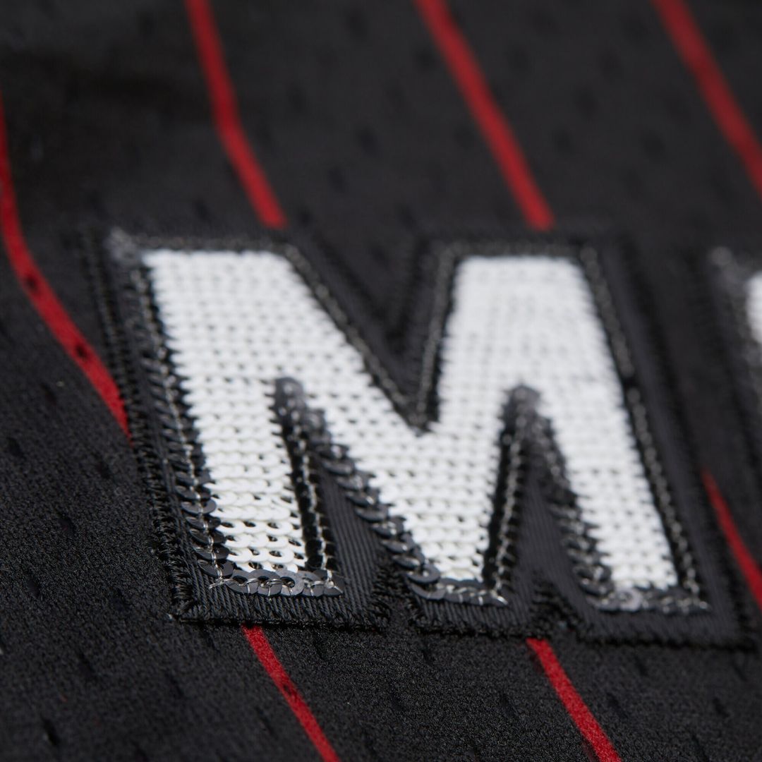 Dwyane Wade Miami Heat Mitchell & Ness x DANNIJO Women's Fashion Cropped Basketball Jersey - Black Official NBA Team Apparel Basketball Fan Gear