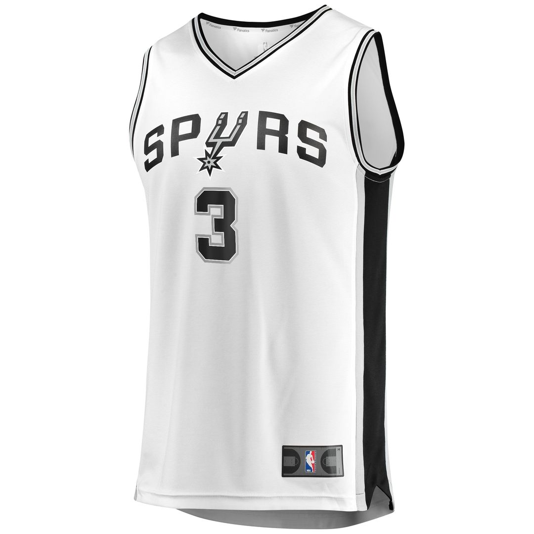 Keldon Johnson San Antonio Spurs Fanatics Fast Break Association Jersey - White Official NBA Team Apparel Basketball Fan Gear