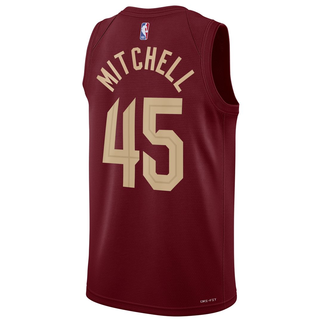 Donovan Mitchell Cleveland Cavaliers Nike Unisex Swingman Jersey - Icon Edition - Wine Official NBA Team Apparel Basketball Fan Gear