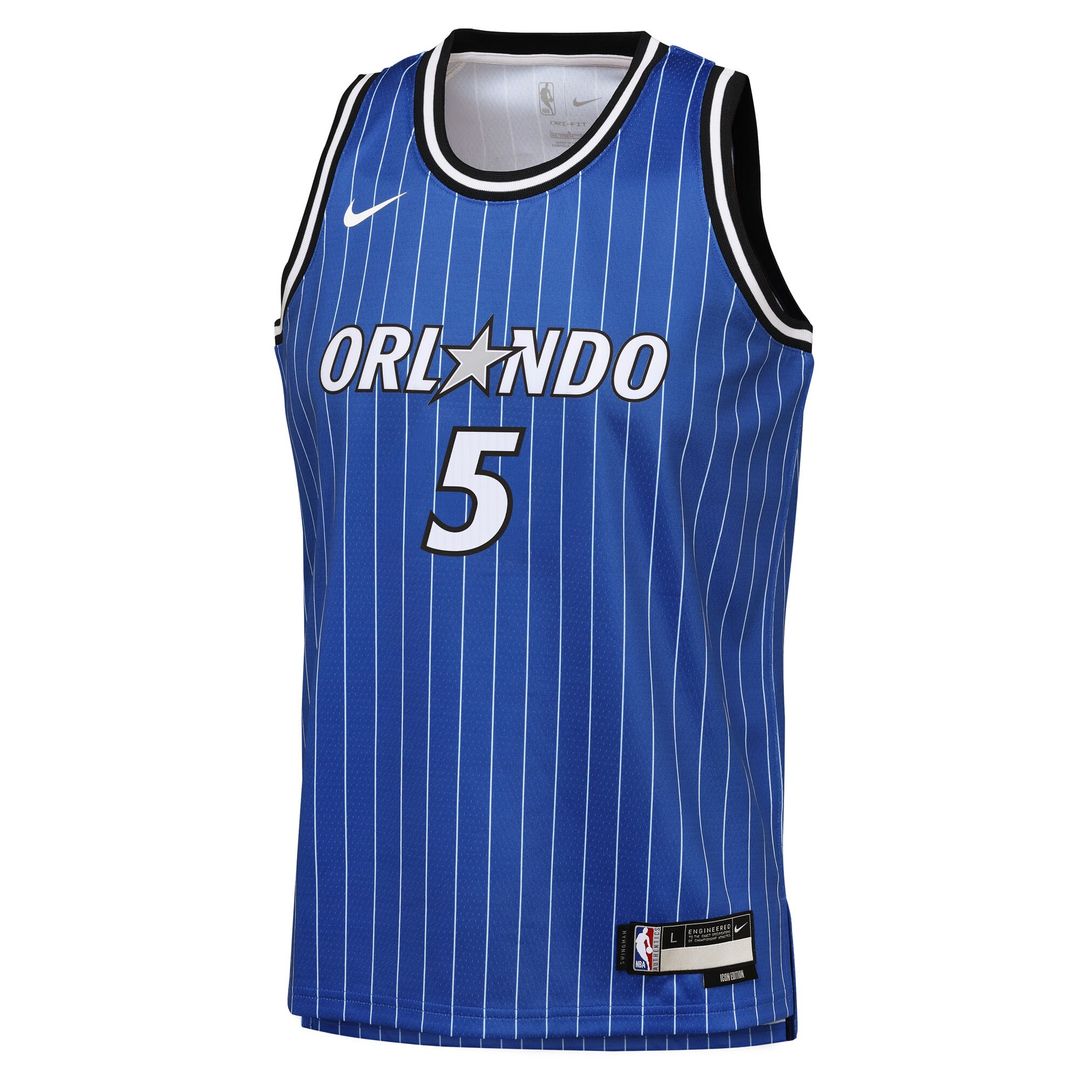 Paolo Banchero Orlando Magic Nike Youth Icon Edition Swingman Jersey - Blue Official NBA Team Apparel Basketball Fan Gear