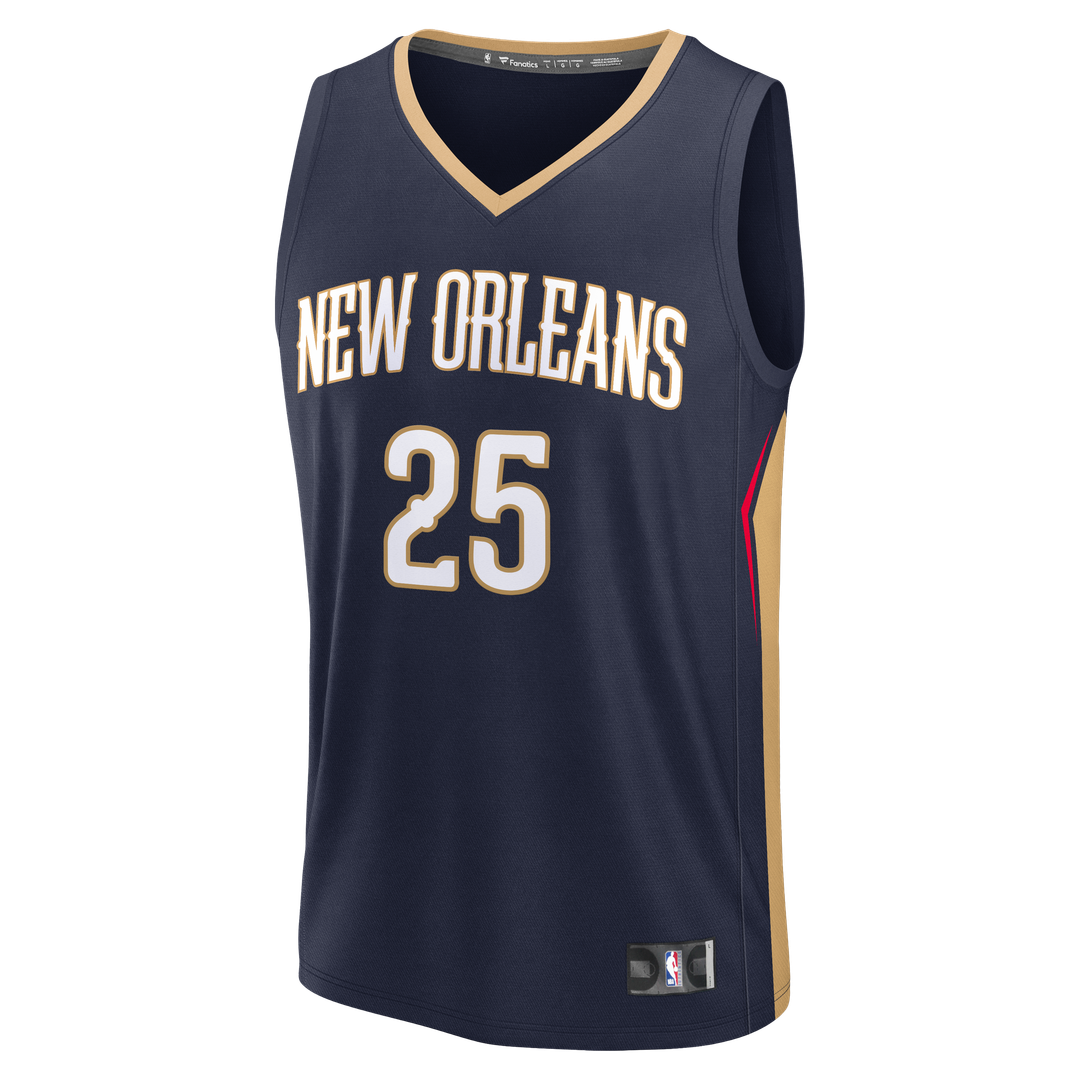 Trey Murphy III New Orleans Pelicans Fanatics Fast Break Replica Jersey - Navy - Icon Edition Official NBA Team Apparel Basketball Fan Gear