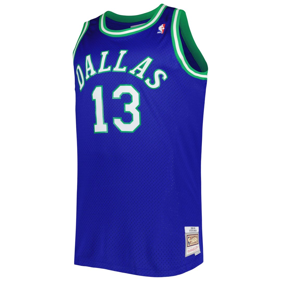 Steve Nash Dallas Mavericks Mitchell & Ness Big & Tall Hardwood Classics 1998/99 Swingman Jersey - Blue Official NBA Team Apparel Basketball Fan Gear
