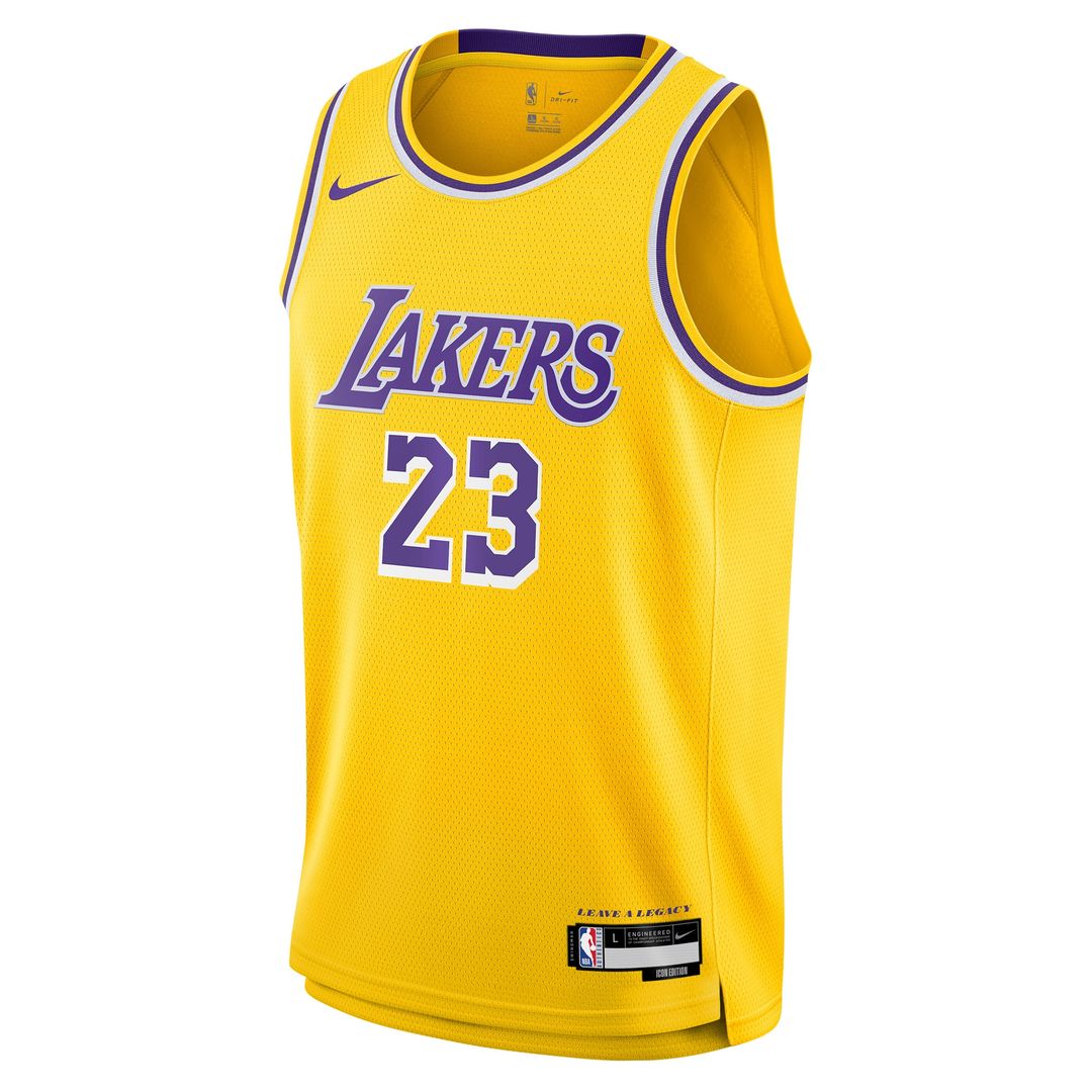 LeBron James Los Angeles Lakers Nike Youth Swingman Jersey - Icon Edition - Gold Official NBA Team Apparel Basketball Fan Gear