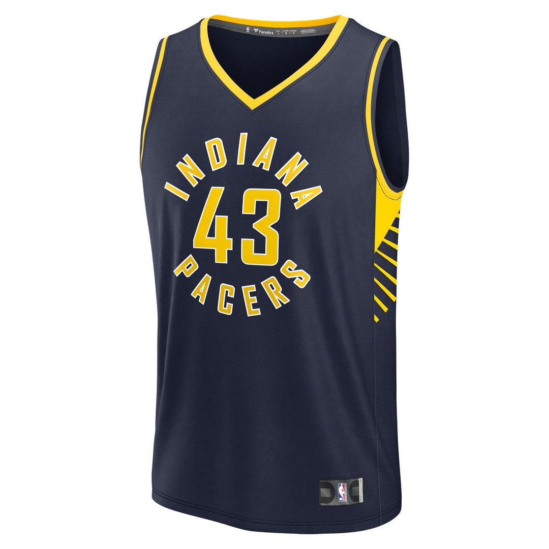 Pascal Siakam Indiana Pacers Fanatics Youth Fast Break Player Jersey - Icon Edition - Navy Official NBA Team Apparel Basketball Fan Gear