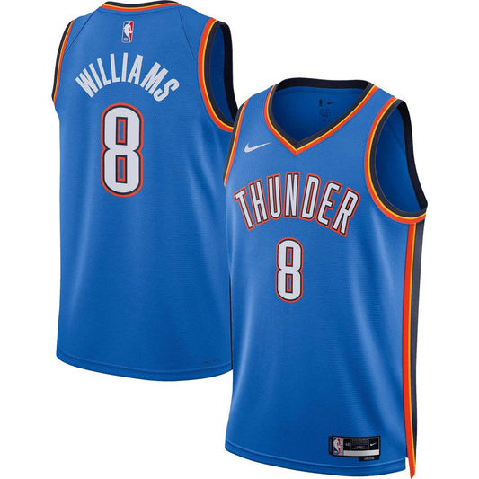 Jalen Williams Oklahoma City Thunder Nike Unisex Swingman Jersey - Icon Edition - Blue Official NBA Team Apparel Basketball Fan Gear