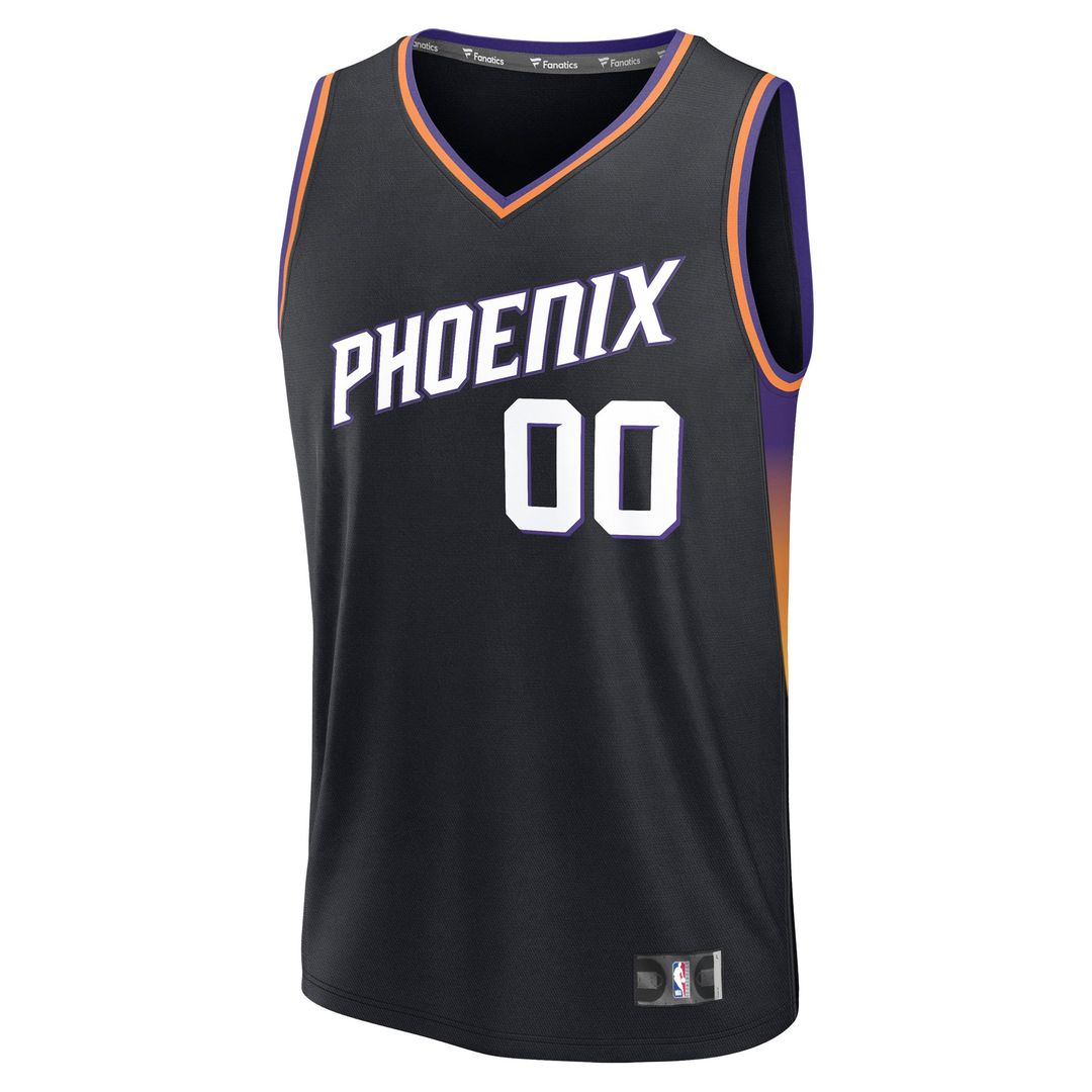 Phoenix Suns Fanatics Fast Break Custom Jersey - Icon Edition - Black Official NBA Team Apparel Basketball Fan Gear