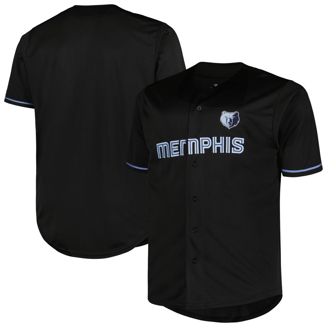 Memphis Grizzlies Profile Big & Tall Pop Jersey - Black Official NBA Team Apparel Basketball Fan Gear