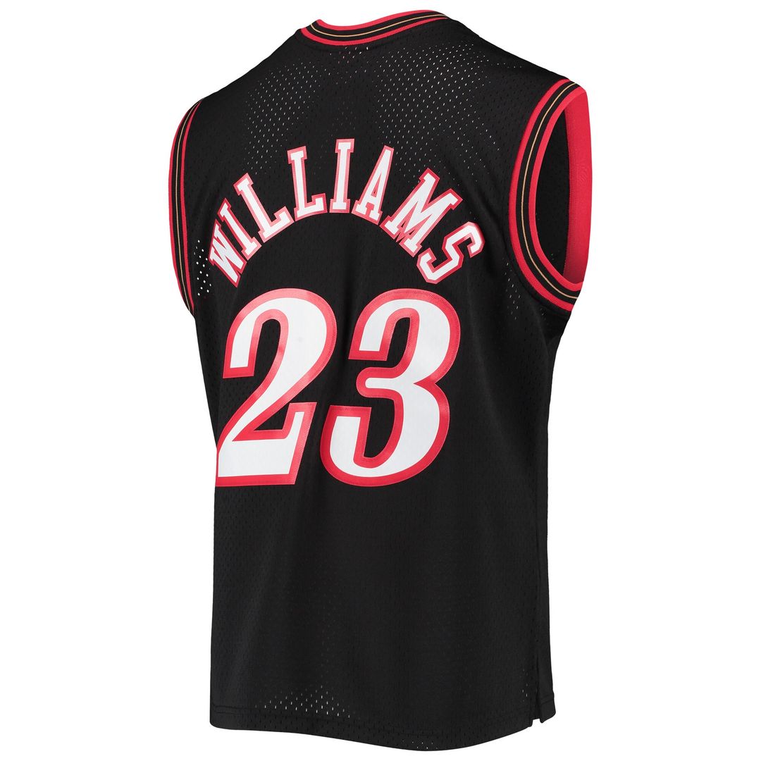 Lou Williams Philadelphia 76ers Mitchell & Ness 2005/06 Hardwood Classics Swingman Jersey - Black Official NBA Team Apparel Basketball Fan Gear