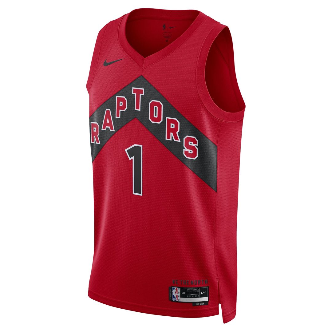 Gradey Dick Toronto Raptors Nike Unisex Swingman Player Jersey - Icon Edition - Red Official NBA Team Apparel Basketball Fan Gear