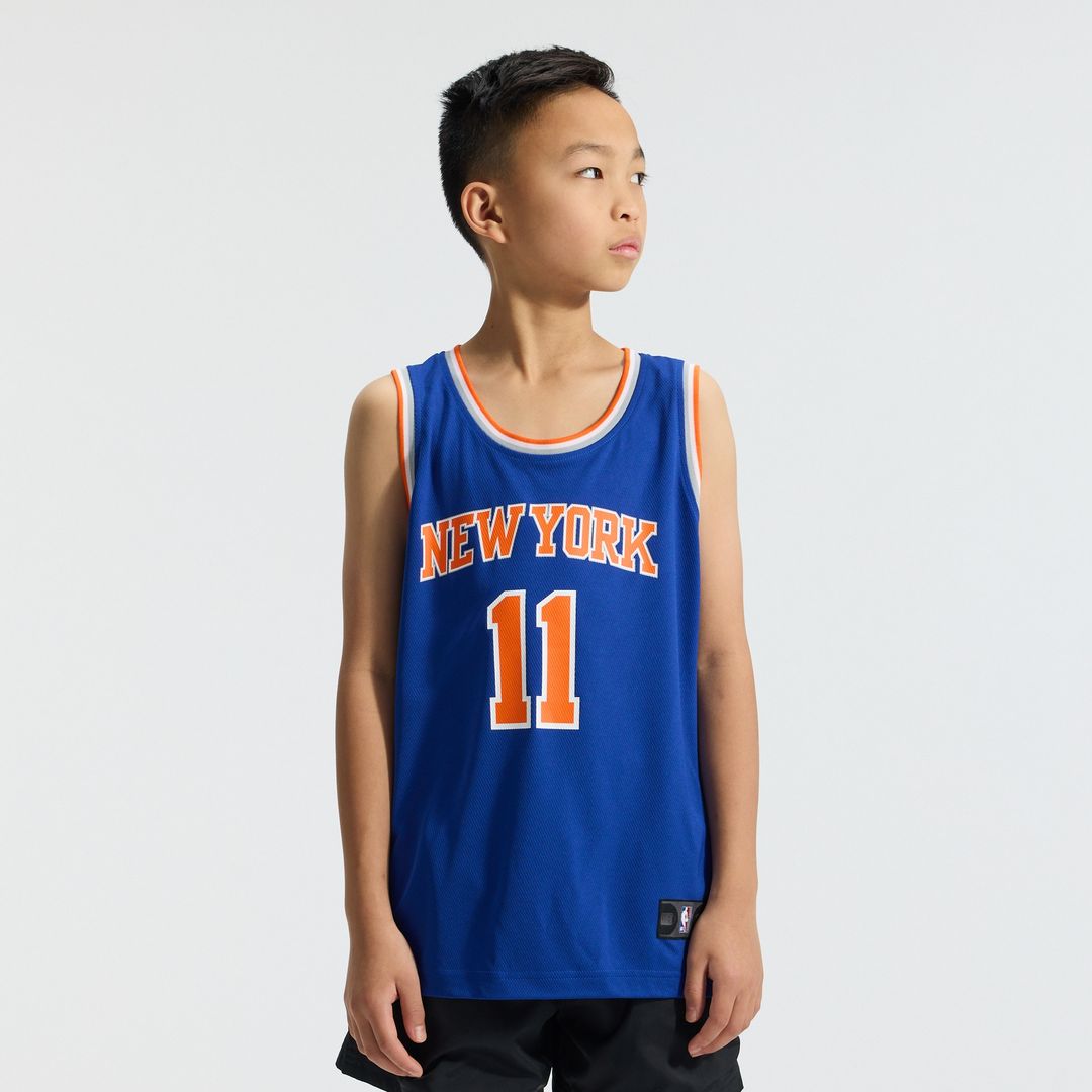 Jalen Brunson New York Knicks Fanatics Youth Fast Break Replica Player Jersey - Icon Edition - Blue Official NBA Team Apparel Basketball Fan Gear