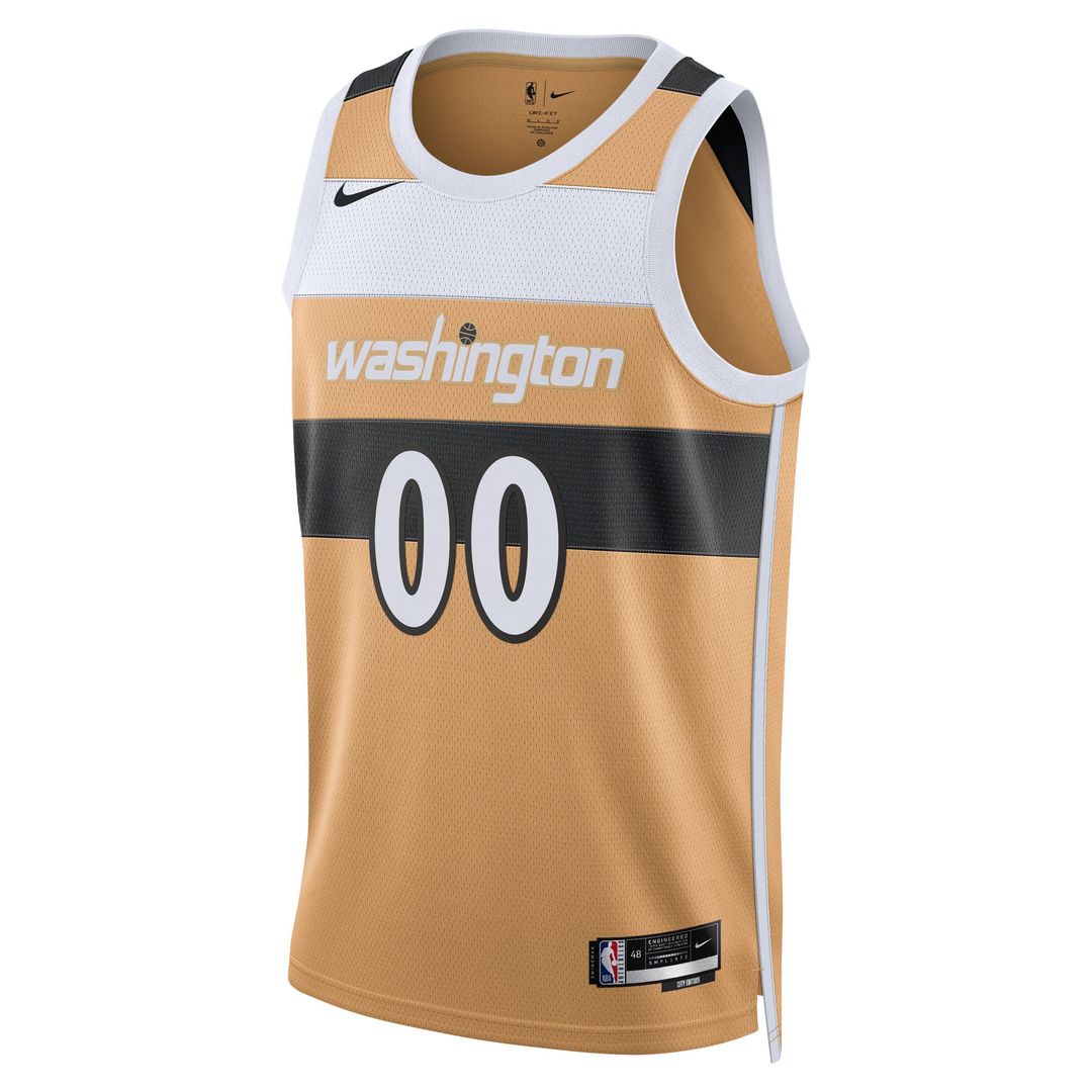 Washington Wizards Nike Unisex 2025/26 City Edition Swingman Custom Jersey - Gold Official NBA Team Apparel Basketball Fan Gear