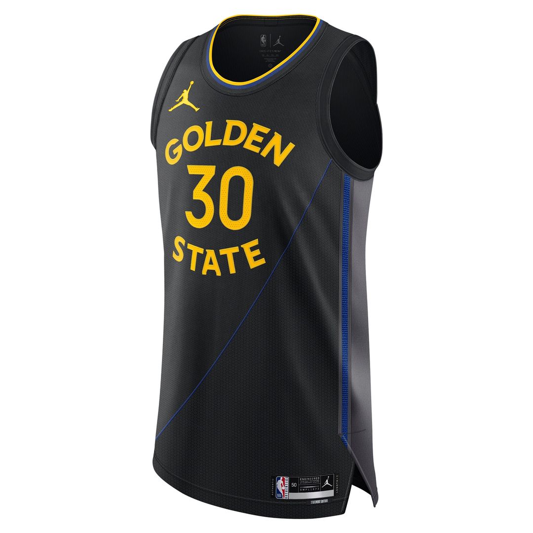 Stephen Curry Golden State Warriors Jordan Brand 2024/25 Authentic Jersey - Statement Edition - Black Official NBA Team Apparel Basketball Fan Gear