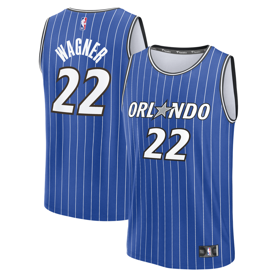Franz Wagner Orlando Magic Fanatics Fast Break Replica Player Jersey - Icon Edition - Blue Official NBA Team Apparel Basketball Fan Gear