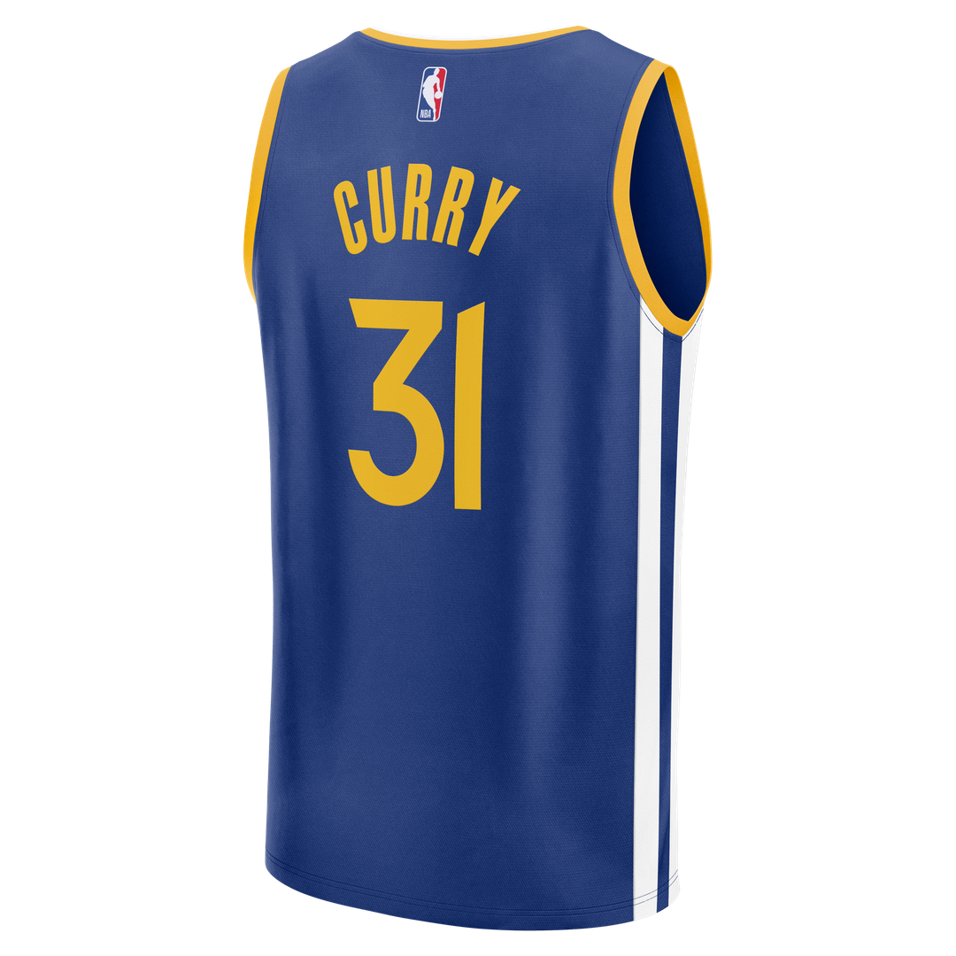 Seth Curry Golden State Warriors Fanatics Fast Break Replica Jersey - Blue - Icon Edition Official NBA Team Apparel Basketball Fan Gear
