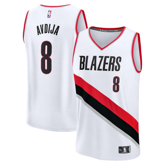 Deni Avdija Portland Trail Blazers Fanatics Fast Break Replica Player Jersey - Association Edition - White Official NBA Team Apparel Basketball Fan Ge