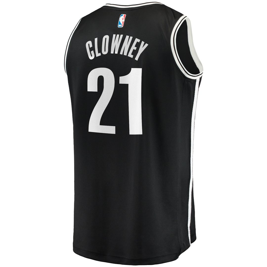Noah Clowney Brooklyn Nets Fanatics Youth Fast Break Replica Jersey - Icon Edition - Black Official NBA Team Apparel Basketball Fan Gear