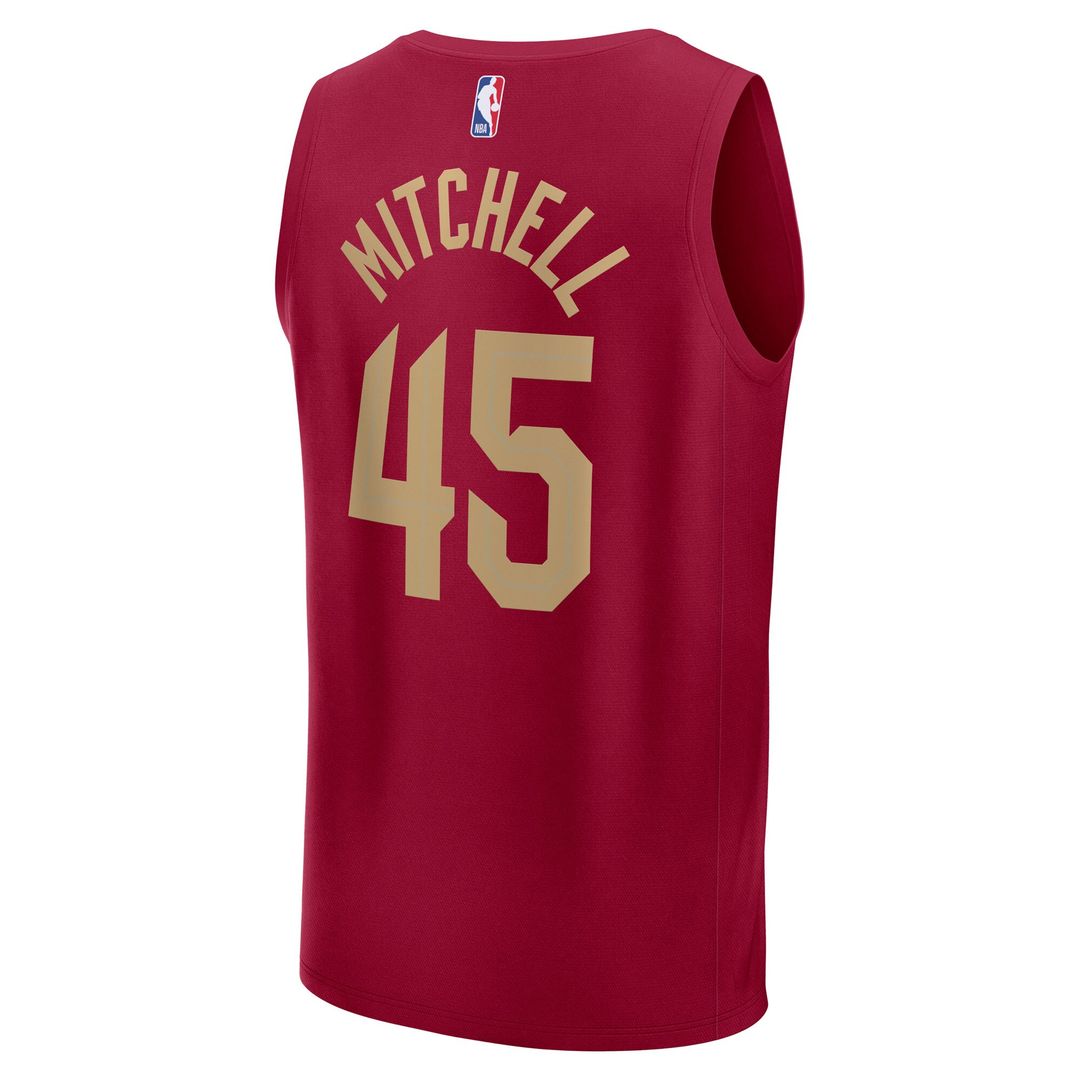 Donovan Mitchell Cleveland Cavaliers Fanatics Youth Fast Break Replica Player Jersey - Icon Edition - Wine Official NBA Team Apparel Basketball Fan Ge