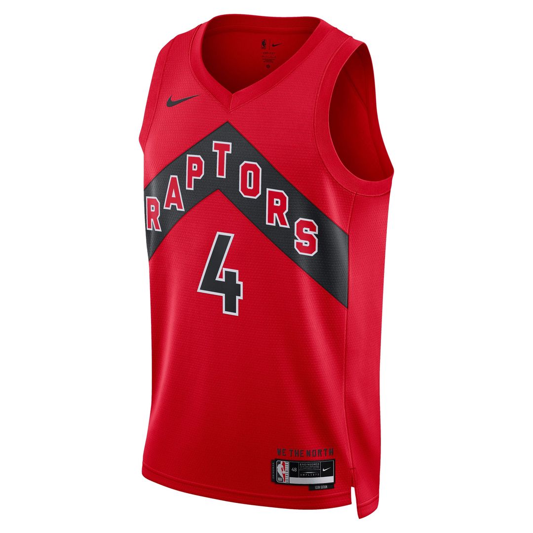 Scottie Barnes Toronto Raptors Nike Unisex Swingman Jersey - Icon Edition - Red Official NBA Team Apparel Basketball Fan Gear
