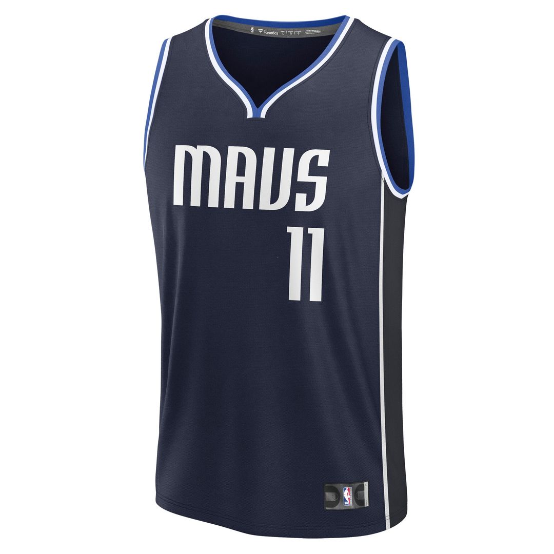 Kyrie Irving Dallas Mavericks Fanatics Fast Break Replica Player Jersey - Statement Edition - Navy Official NBA Team Apparel Basketball Fan Gear