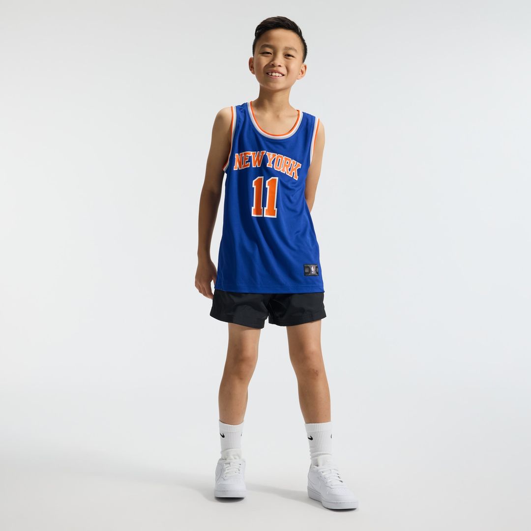 Jalen Brunson New York Knicks Fanatics Youth Fast Break Replica Player Jersey - Icon Edition - Blue Official NBA Team Apparel Basketball Fan Gear