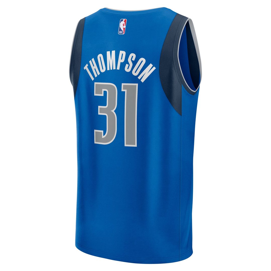 Klay Thompson Dallas Mavericks Fanatics Fast Break Replica Player Jersey - Icon Edition - Blue Official NBA Team Apparel Basketball Fan Gear