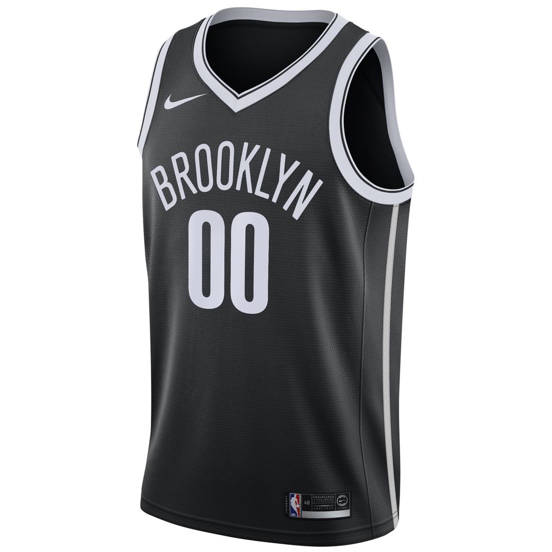 Brooklyn Nets Nike 2020/21 Swingman Custom Jersey - Icon Edition - Black Official NBA Team Apparel Basketball Fan Gear