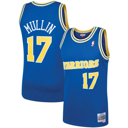 Chris Mullin Golden State Warriors Mitchell & Ness 1993/94 Hardwood Classics Swingman Jersey - Royal Official NBA Team Apparel Basketball Fan Gear