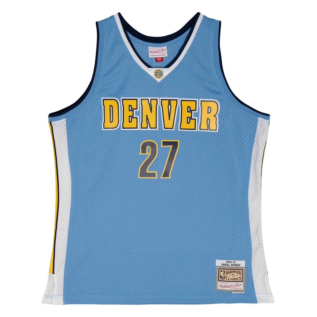 Jamal Murray Denver Nuggets Mitchell & Ness 2016/17 Throwback Swingman Jersey - Powder Blue Official NBA Team Apparel Basketball Fan Gear