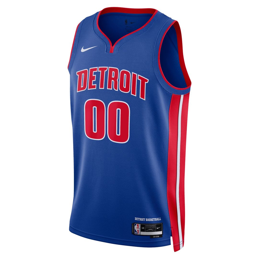 Detroit Pistons Nike Unisex Swingman Custom Jersey White - Association Edition Official NBA Team Apparel Basketball Fan Gear