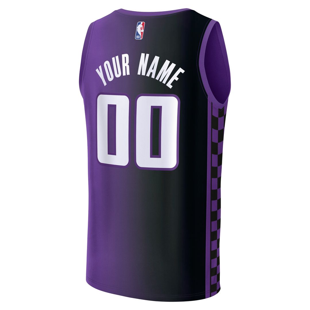 Sacramento Kings Fanatics Youth Fast Break Custom Replica Jersey - Purple - Statement Edition Official NBA Team Apparel Basketball Fan Gear