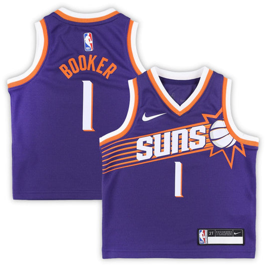 Devin Booker Phoenix Suns Nike Toddler Swingman Player Jersey - Icon Edition - Purple Official NBA Team Apparel Basketball Fan Gear