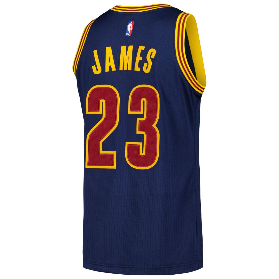 LeBron James Cleveland Cavaliers Mitchell & Ness 2015/16 Hardwood Classics Authentic Jersey - Navy Official NBA Team Apparel Basketball Fan Gear