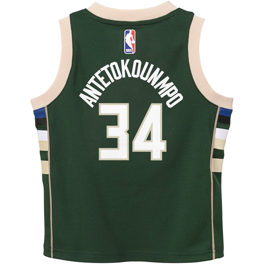 Giannis Antetokounmpo Milwaukee Bucks Nike Toddler Swingman Player Jersey - Icon Edition - Green Official NBA Team Apparel Basketball Fan Gear