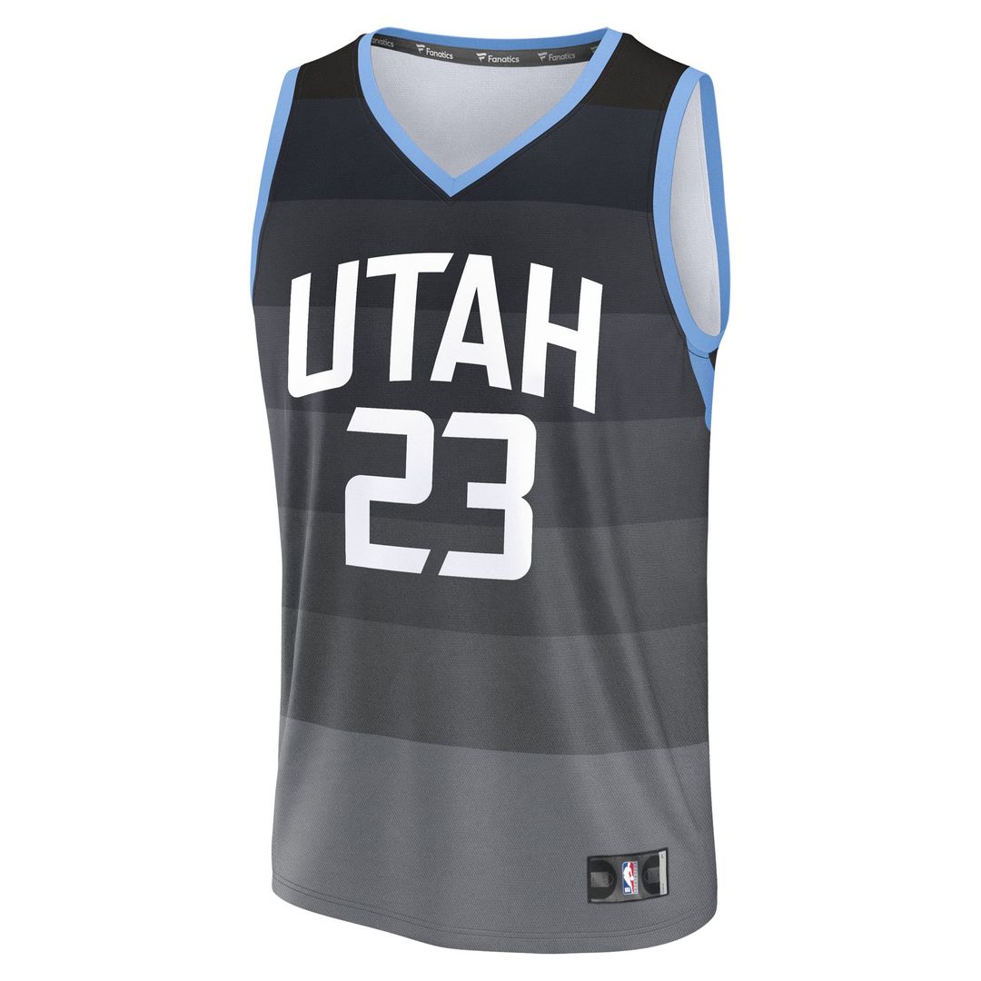 Lauri Markkanen Utah Jazz Fanatics 2025/26 City Edition Fast Break Jersey - Black Official NBA Team Apparel Basketball Fan Gear
