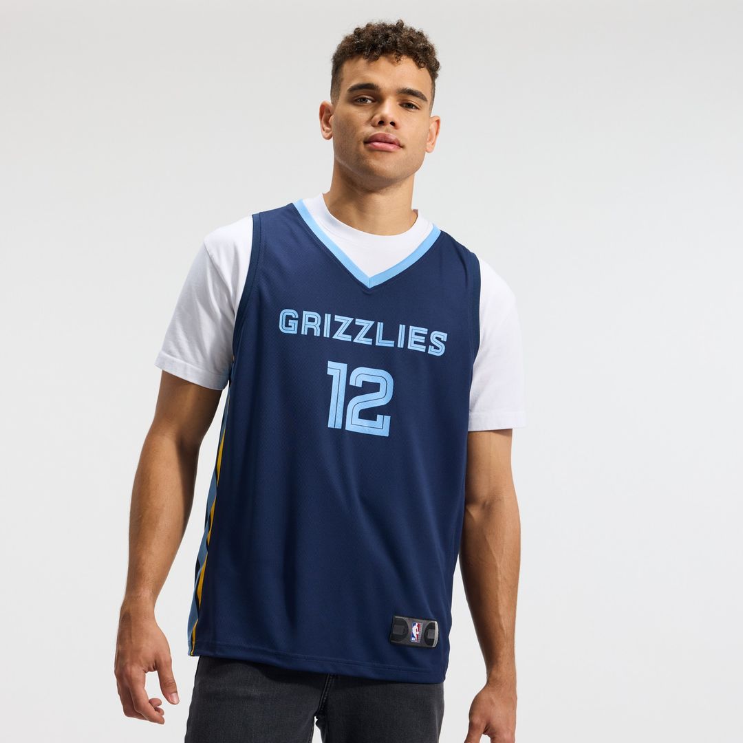 Ja Morant Memphis Grizzlies Fanatics Fast Break Replica Player Jersey - Icon Edition - Navy Official NBA Team Apparel Basketball Fan Gear