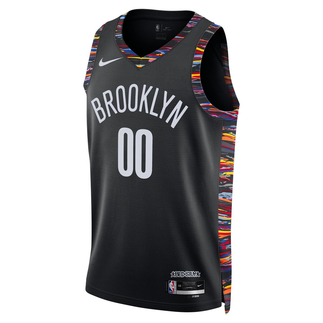 Brooklyn Nets Nike Unisex 2025/26 City Edition Swingman Custom Jersey - Black Official NBA Team Apparel Basketball Fan Gear