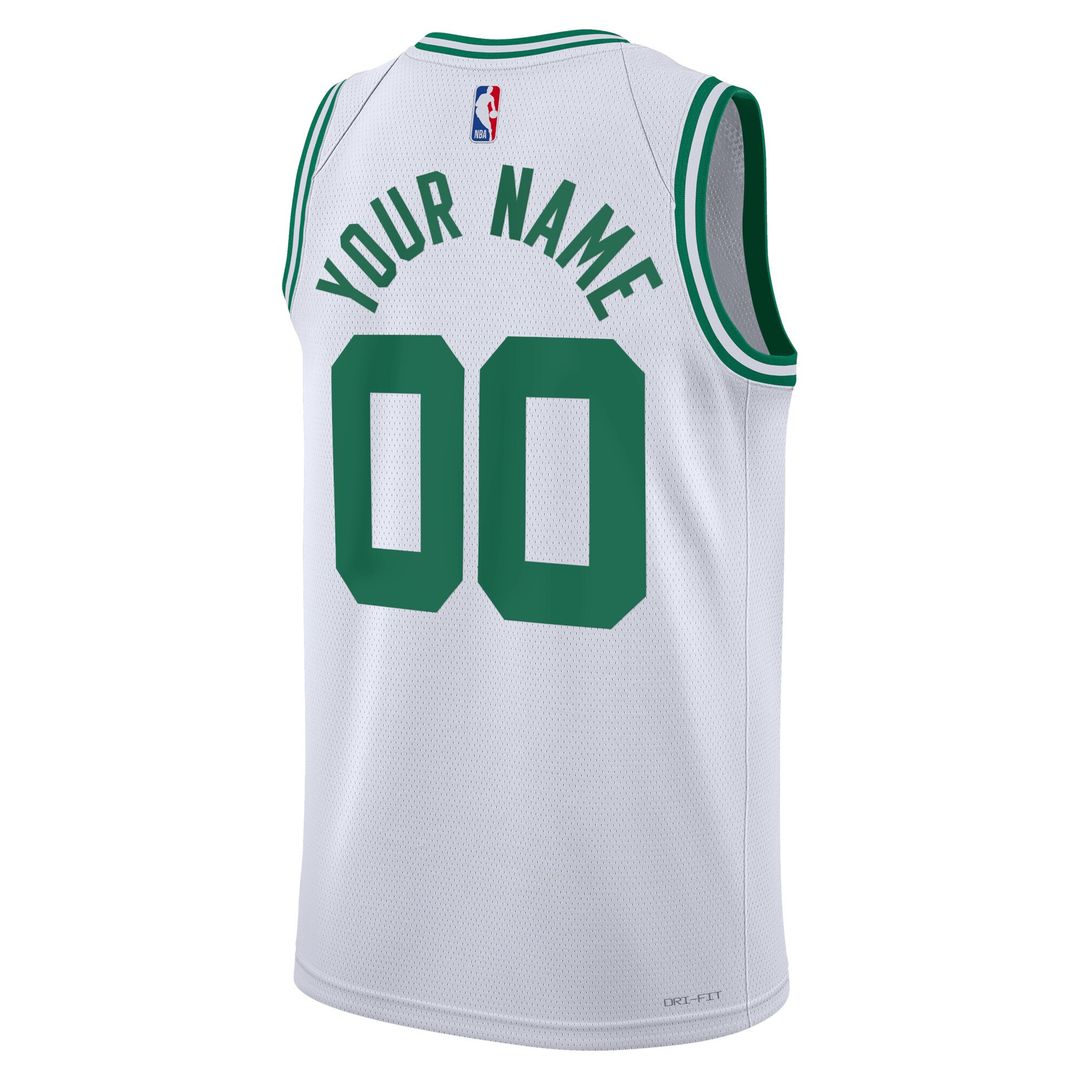 Boston Celtics Nike Unisex Swingman Custom Jersey White - Association Edition Official NBA Team Apparel Basketball Fan Gear