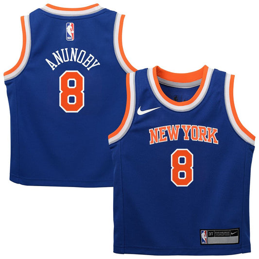 OG Anunoby New York Knicks Nike Infant Swingman Swingman Jersey - Icon Edition - Blue Official NBA Team Apparel Basketball Fan Gear