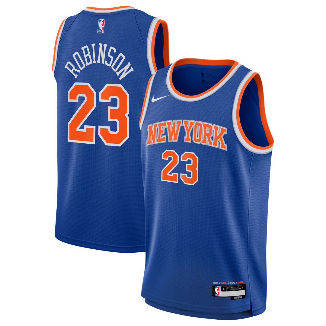 Mitchell Robinson New York Knicks Nike Youth Swingman Jersey - Icon Edition - Blue Official NBA Team Apparel Basketball Fan Gear