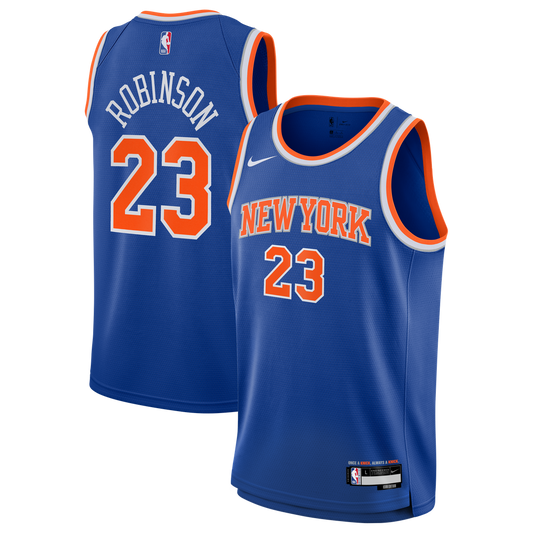 Mitchell Robinson New York Knicks Nike Youth Swingman Jersey - Icon Edition - Blue Official NBA Team Apparel Basketball Fan Gear