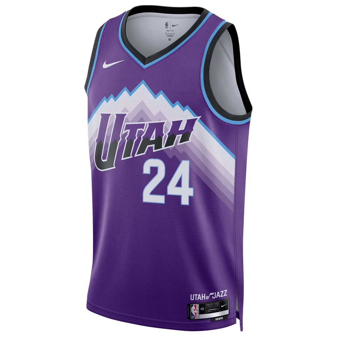 Walker Kessler Utah Jazz Nike Unisex Swingman Jersey - Icon Edition - Purple Official NBA Team Apparel Basketball Fan Gear