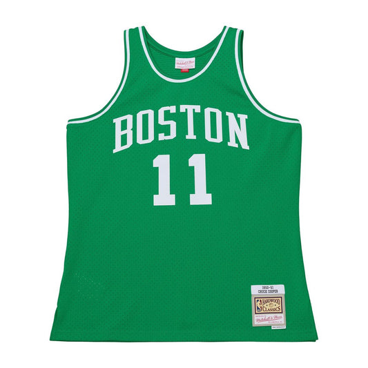 Chuck Cooper Boston Celtics Mitchell & Ness 1950-51 Pioneers Swingman Jersey - Kelly Green Official NBA Team Apparel Basketball Fan Gear