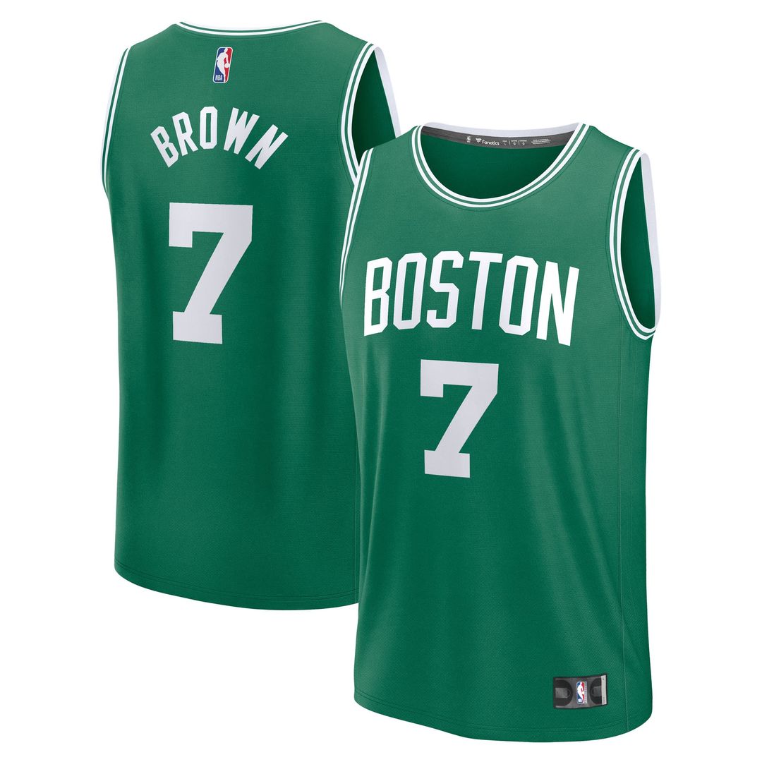 Jaylen Brown Boston Celtics Fanatics Fast Break Replica Player Jersey - Icon Edition - Kelly Green Official NBA Team Apparel Basketball Fan Gear